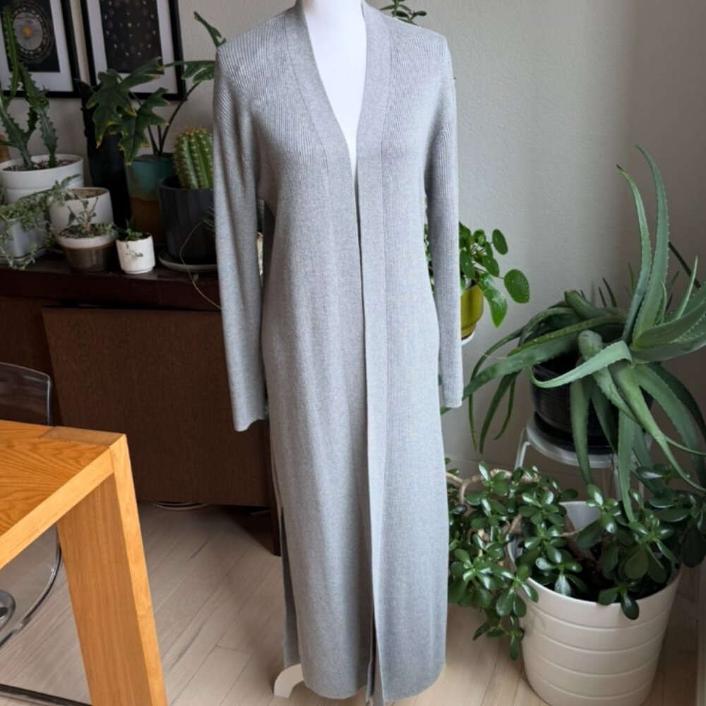 Banana Republic extra long cardigan gray SMALL